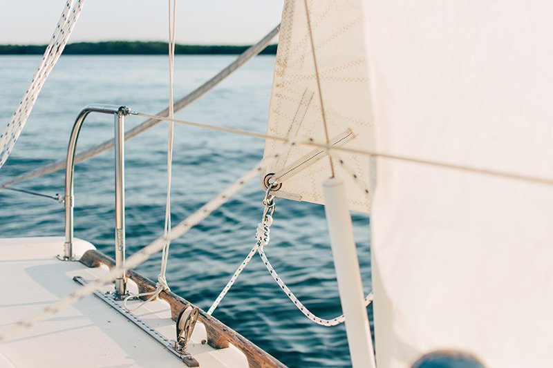 Boat details on the water - boat insurance