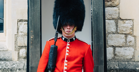 Photo of an english guard