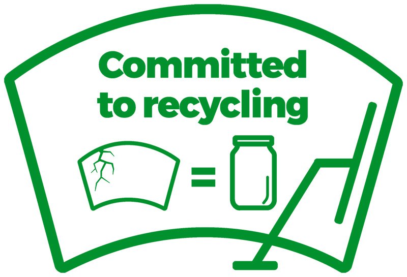 Committed to recycling illustration