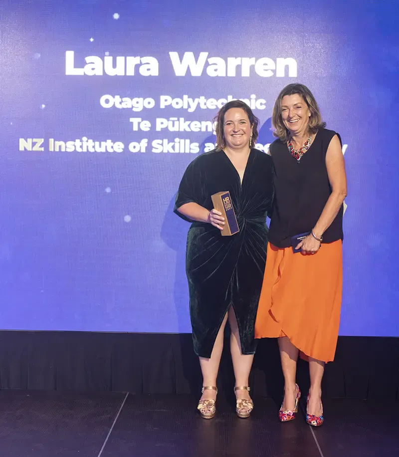 Laura Warren and Nicola Airey at NZ HR Awards 2023