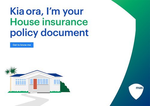 MAS Plain Language House Insurance Policy Document Cover