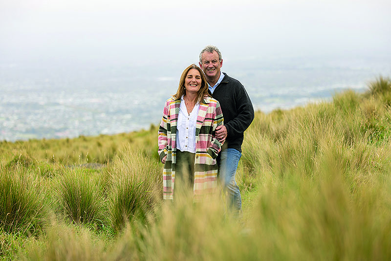 MAS Members Simon and Leone Scott on a cliff