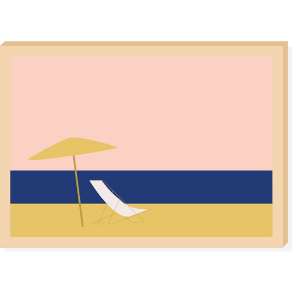 Illustration of a sunny beach