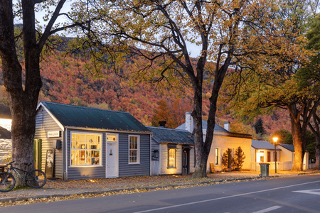Autumn cottage scene