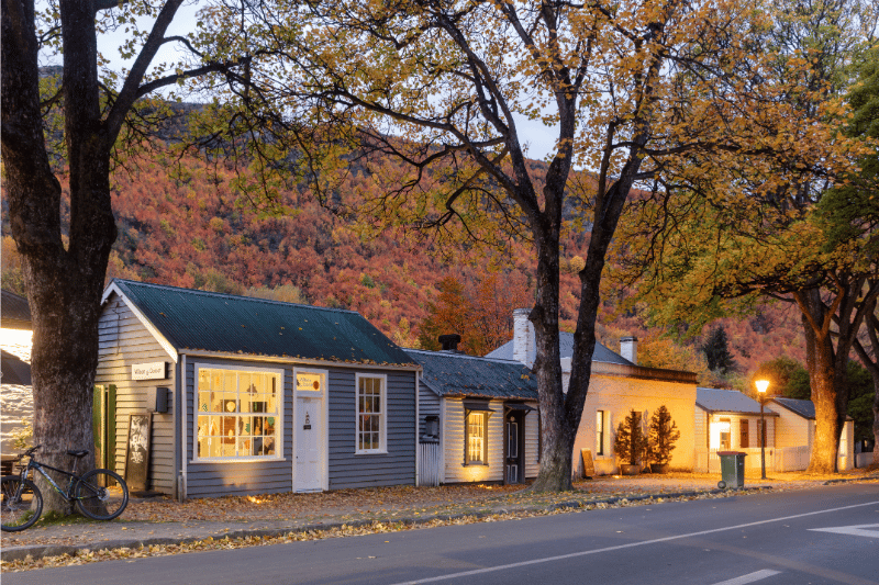 Autumn cottage scene