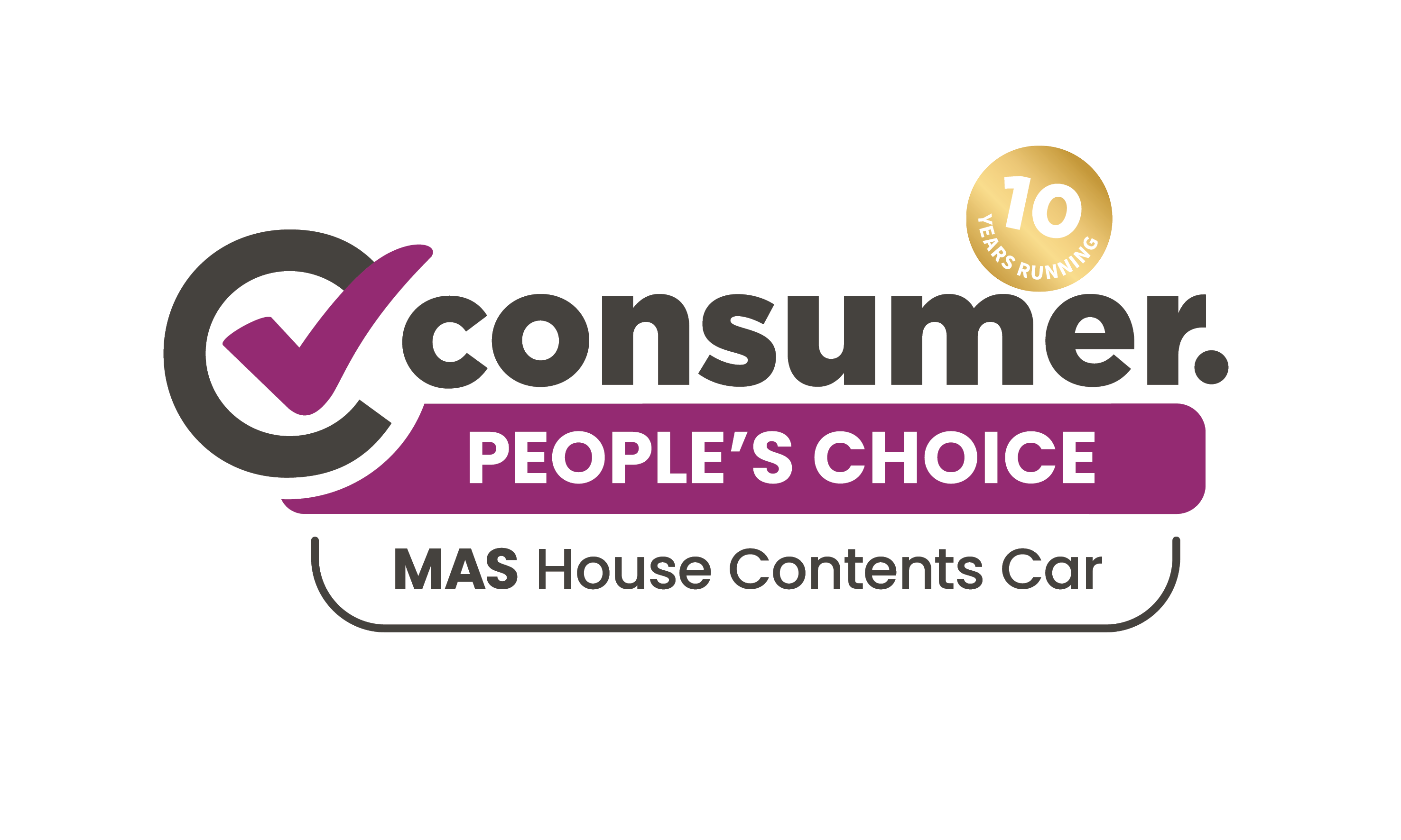 consumer peoples choice 10 years logo