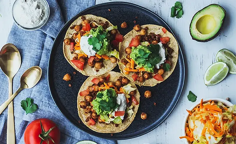 vegan tacos plant based spread